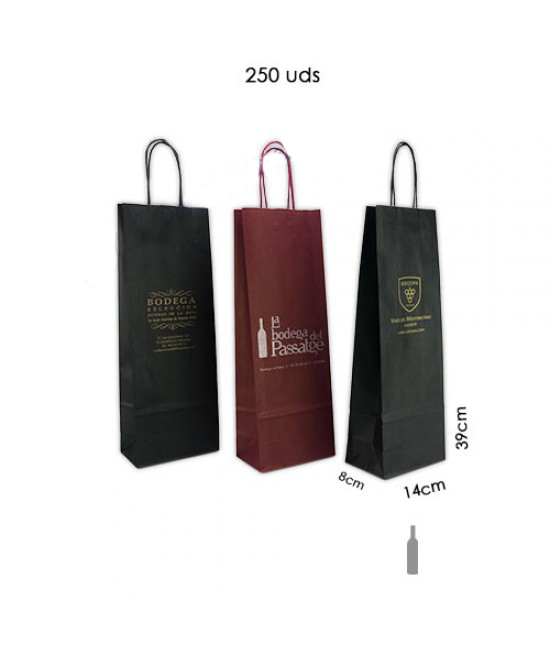 Bolsas botellas de vino personalizadas Pack067